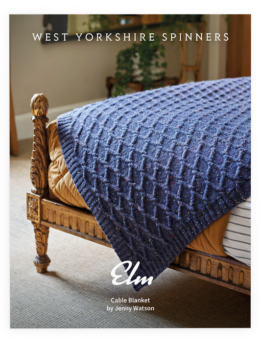 Elm - Cable Blanket Pattern by Jenny Watson