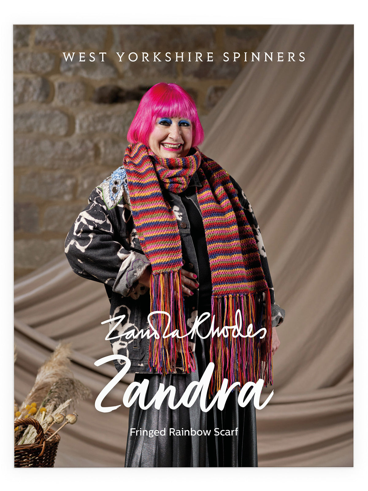Zandra - Fringed Rainbow Scarf Pattern by Zandra Rhodes – West