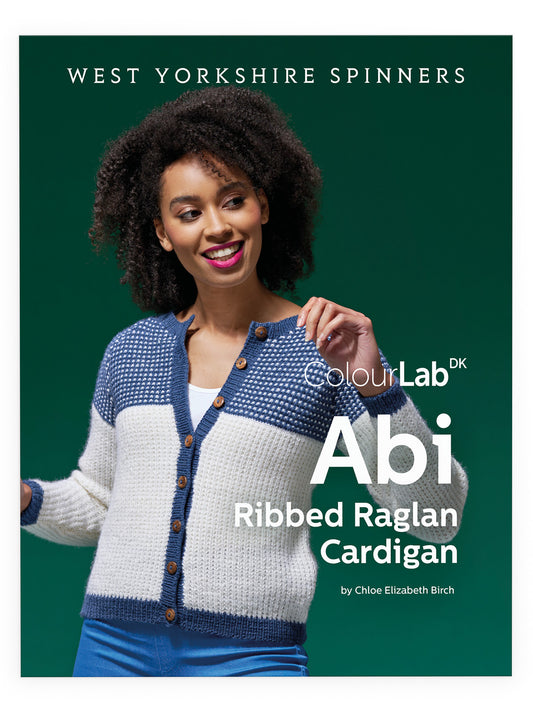 Abi - Ribbed Raglan Cardigan Pattern by Chloé Elizabeth Birch