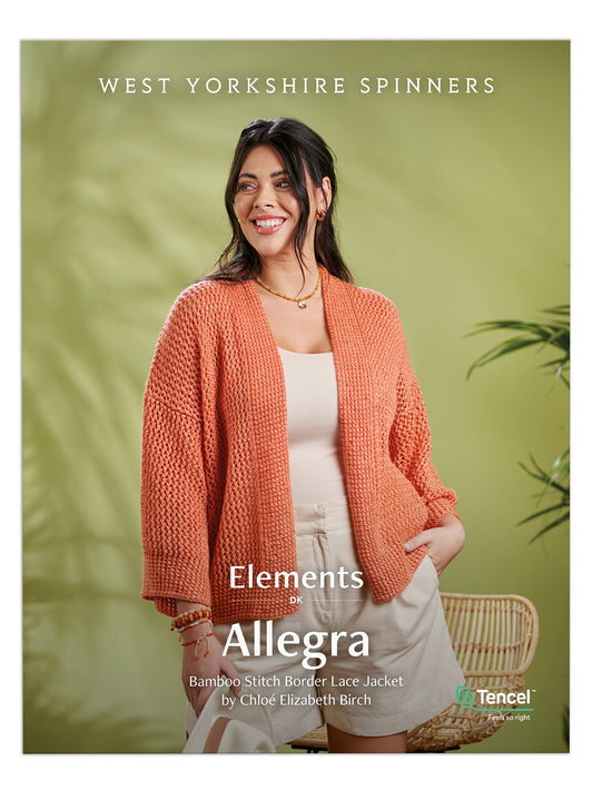 Allegra - Bamboo Stitch Border Lace Jacket Pattern by Chloé Elizabeth Birch