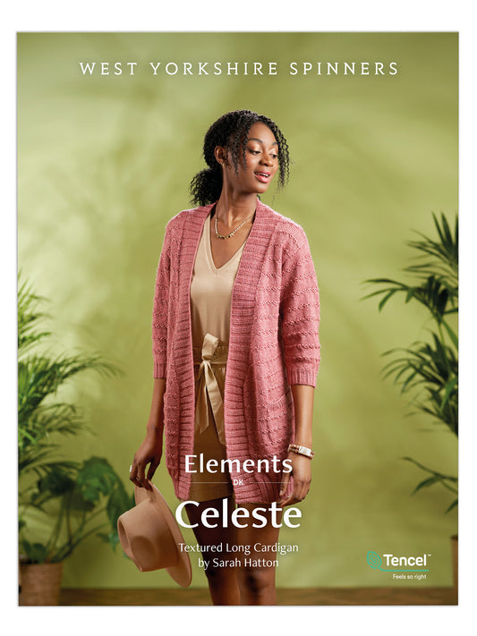 Celeste - Textured Long Cardigan Pattern by Sarah Hatton
