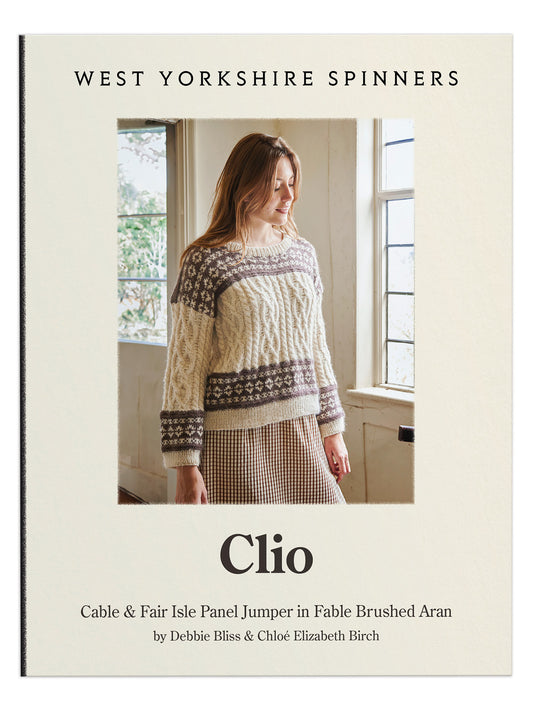 Clio - Cable & Fair Isle Panel Jumper Pattern by Debbie Bliss & Chloé Elizabeth Birch