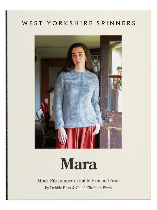 Mara - Mock Rib Jumper Pattern by Debbie Bliss & Chloé Elizabeth Birch