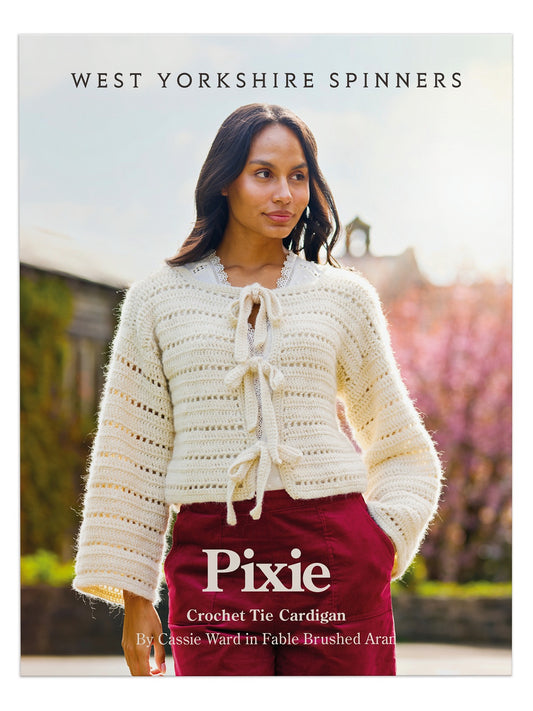 Pixie - Crochet Tie Cardigan Pattern by Cassie Ward