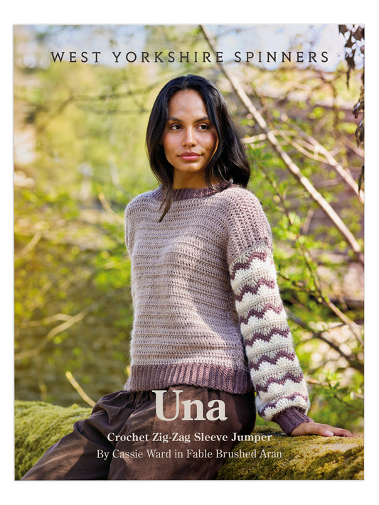 Una - Crochet Zig Zag Sleeve Jumper Pattern by Cassie Ward