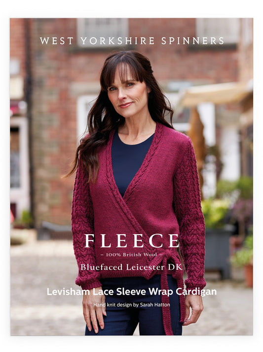 Levisham - Lace Sleeve Wrap Cardigan Pattern by Sarah Hatton
