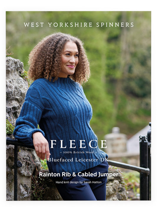 Rainton - Rib & Cabled Jumper Pattern by Sarah Hatton