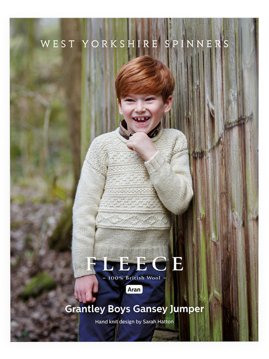 Grantley - Boys Gansey Jumper Pattern by Sarah Hatton