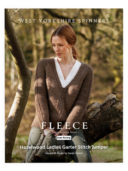 Hazelwood - Ladies Garter Stitch Jumper Pattern by Sarah Hatton