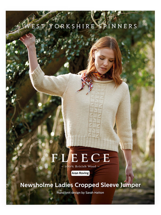Newsholme - Ladies Cropped Sleeve Jumper Pattern by Sarah Hatton