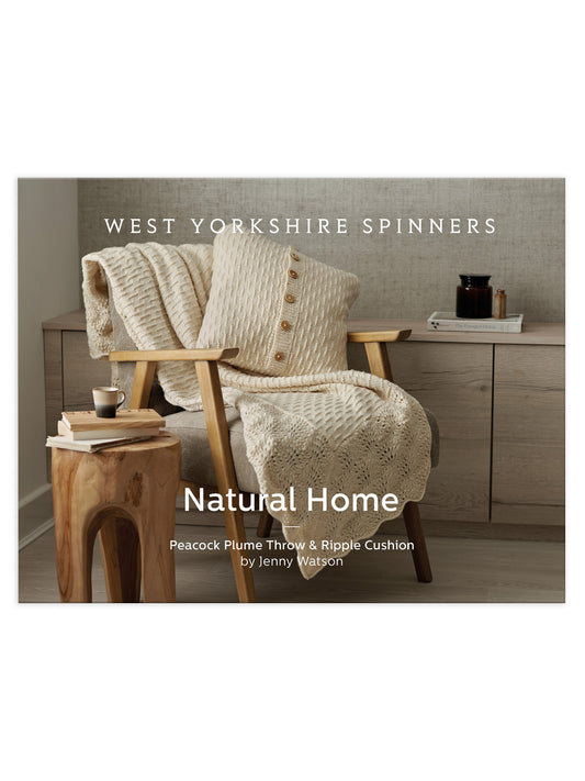 Peacock Plume - Thow & Cushion Pattern by Jenny Watson