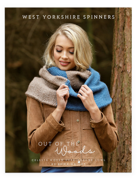 Celeste - Woven Herringbone Cowl Pattern by Emma Wright