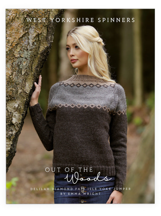 Delilah - Diamond Fair Isle Yoke Jumper Pattern by Emma Wright