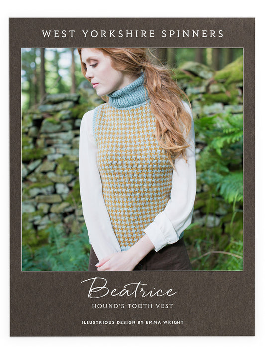 Beatrice - Hound's Tooth Vest Pattern by Emma Wright