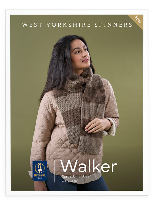 Walker - Garter Stitch Striped Scarf Pattern