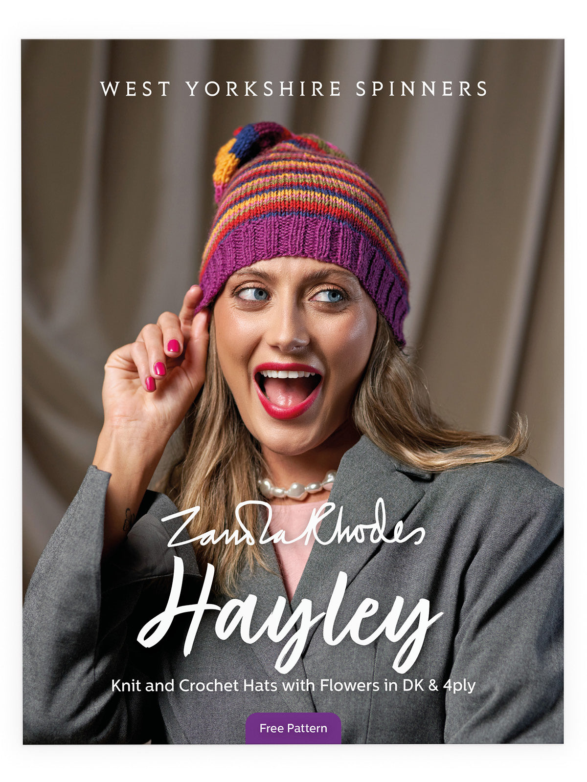 Hayley - Knitted and Crochet Hats Pattern by Zandra Rhodes – West