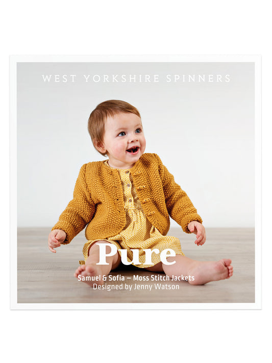 Samuel & Sofia - Moss Stitch Jackets Pattern by Jenny Watson