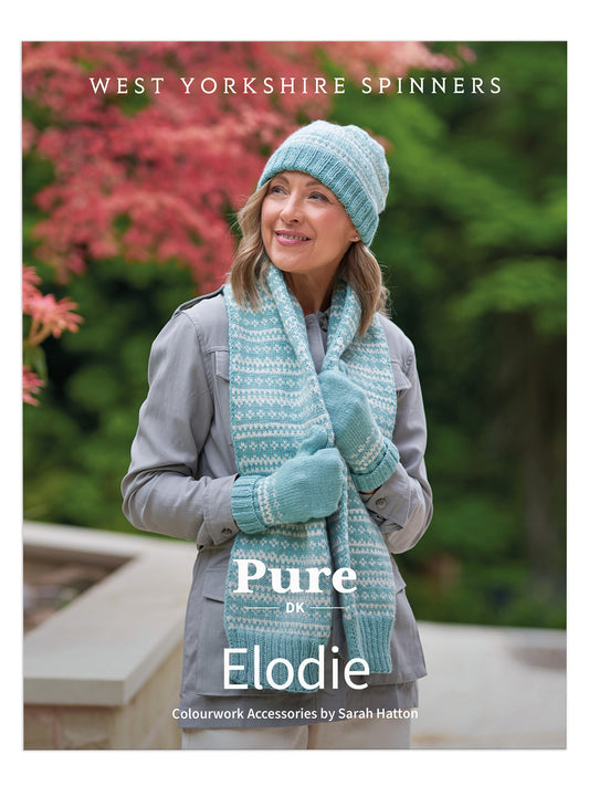 Elodie - Colourwork Accessory Single Colour Pattern by Sarah Hatton