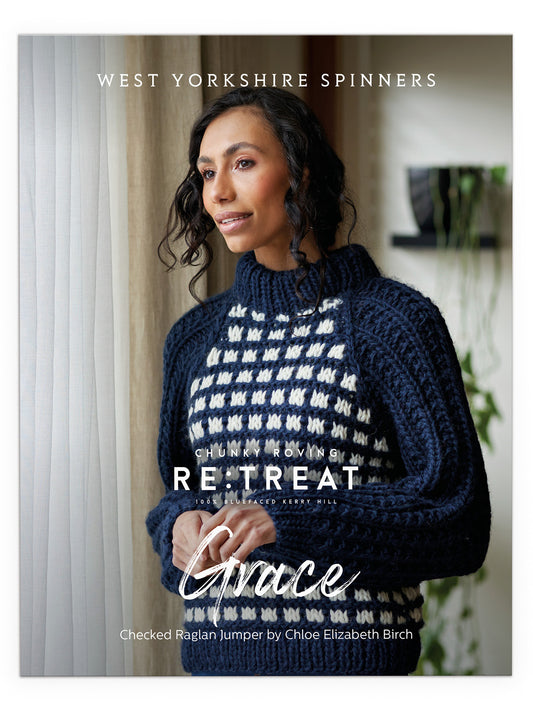 Grace Checked Raglan Jumper Pattern by Chloé Elizabeth Birch