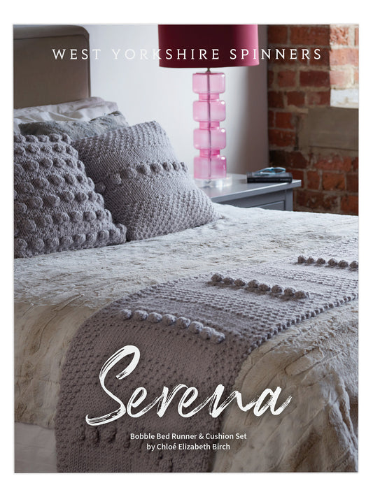 Serena - Bobble Bed Runner & Cushion Set Pattern by Chloé Elizabeth Birch