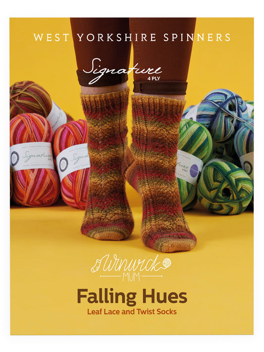 Falling Hues - Socks Pattern by Winwick Mum