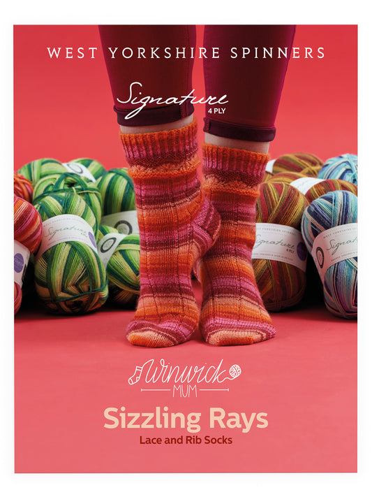 Sizzling Rays - Socks Pattern by Winwick Mum