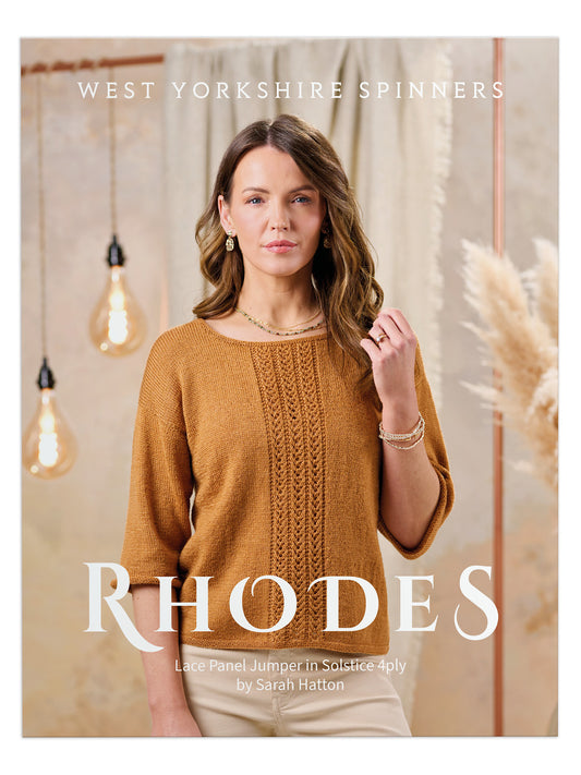 Rhodes - Lace Panel Jumper Pattern by Sarah Hatton