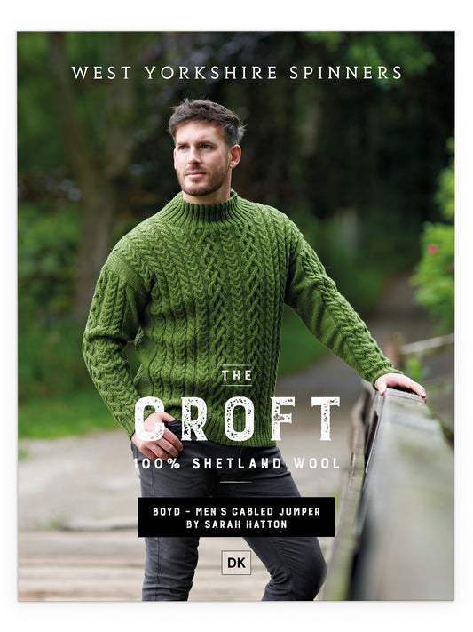 Boyd - Cabled Jumper Pattern by Sarah Hatton