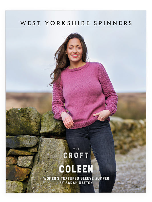 Coleen - Women’s Textured Sleeve Jumper Pattern by Sarah Hatton