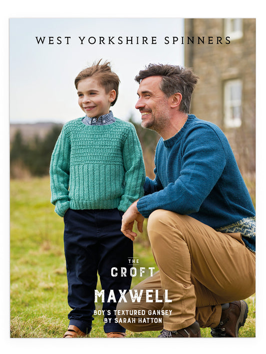 Maxwell - Boy’s Textured Gansey Pattern by Sarah Hatton