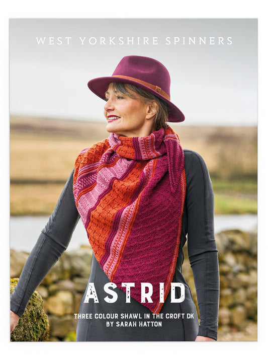 Astrid - Three Colour Shawl Pattern by Sarah Hatton
