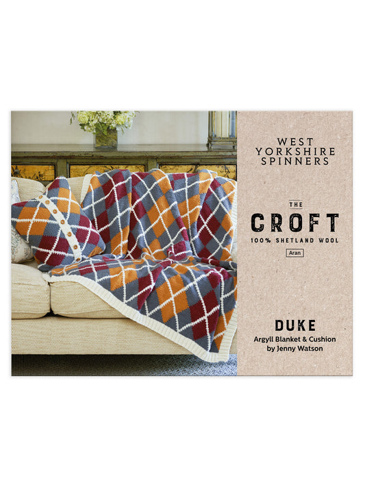 Duke - Argyll Blanket and Cushion Pattern by Jenny Watson