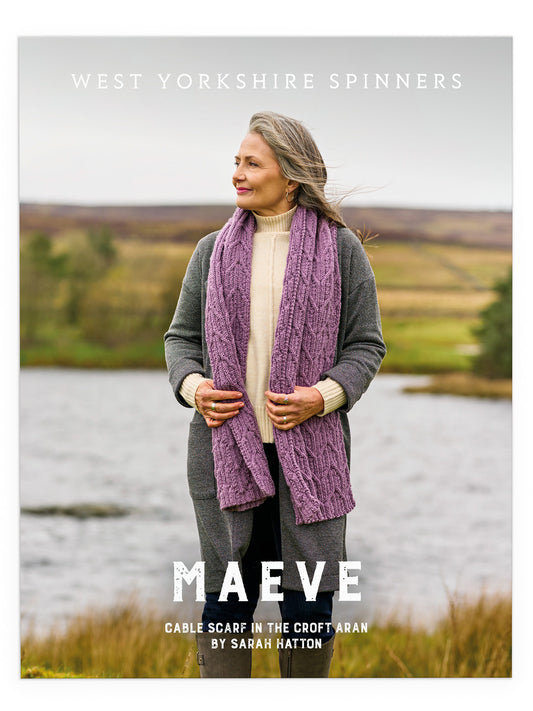 Maeve - Cable Scarf Pattern by Sarah Hatton