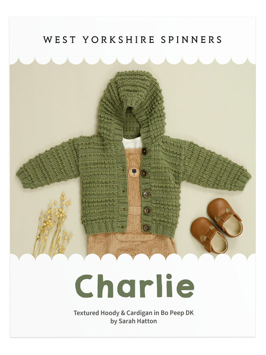 Charlie - Textured Hoody & Cardigan Pattern by Sarah Hatton
