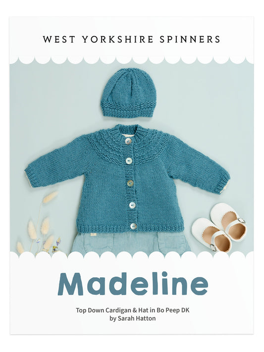 Madeline - Yoke Cardigan & Hat Pattern by Sarah Hatton