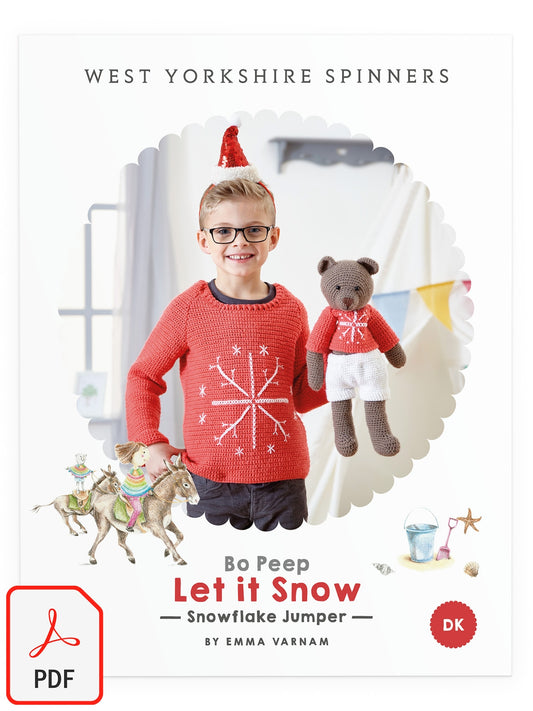 Let It Snow - Snowflake Jumper Pattern by Emma Varnam