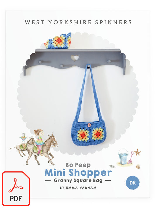 Mini Shopper - Granny Square Bag Pattern by Emma Varnam