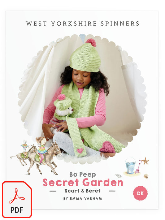 Secret Garden - Scarf & Beret Pattern by Jenny Watson