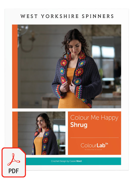 Colour Me Happy - Shrug Pattern by Cassie Ward