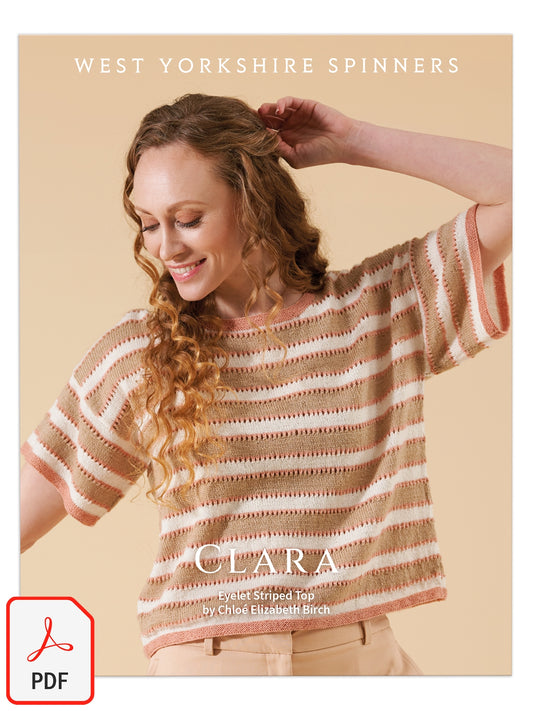 Clara - Eyelet Striped Top Pattern by Chloé Elizabeth Birch