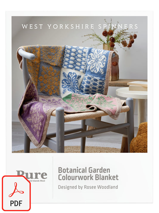 Botanical Garden - Colourwork Blanket Pattern by Rosee Woodland