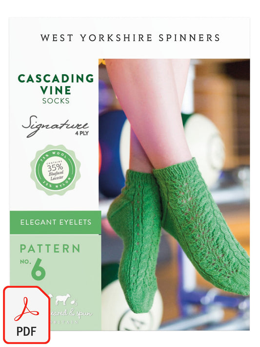 Cascading - Vine Socks Pattern by Emma Wright