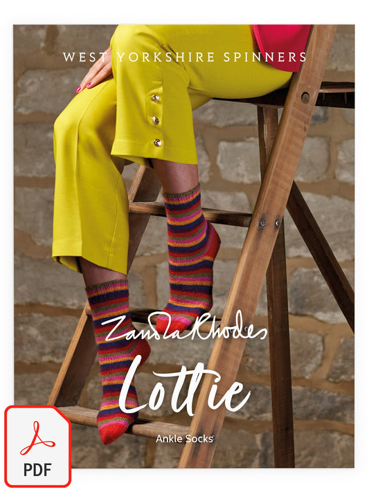 Lottie - Ankle Socks Pattern by Zandra Rhodes