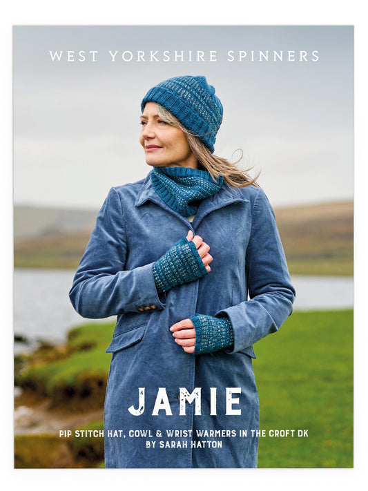 Jamie - Pip Stitch Hat, Cowl & Wrist Warmers Pattern by Sarah Hatton