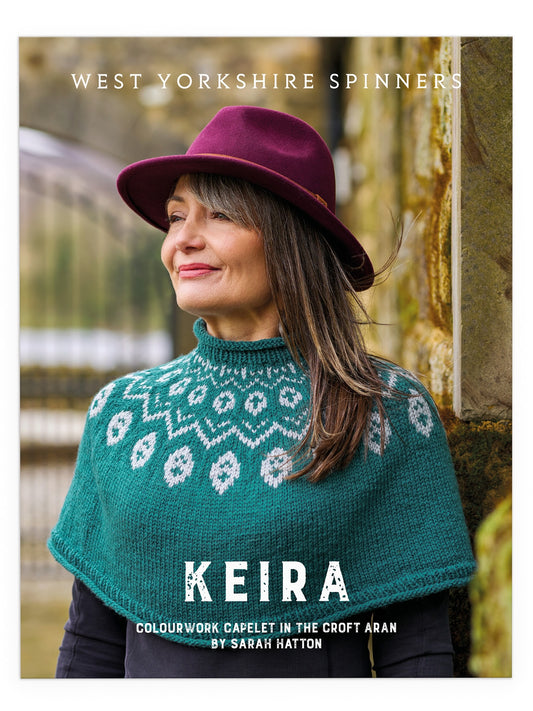 Keira - Colourwork Capelet Pattern by Sarah Hatton