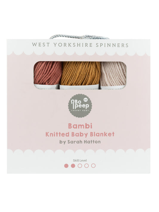 Bambi - Knitted Baby Blanket Kit by Sarah Hatton