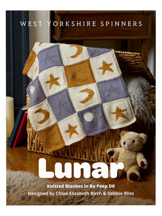 Lunar Knitted Blanket Pattern by Debbie Bliss & Chloé Elizabeth Birch