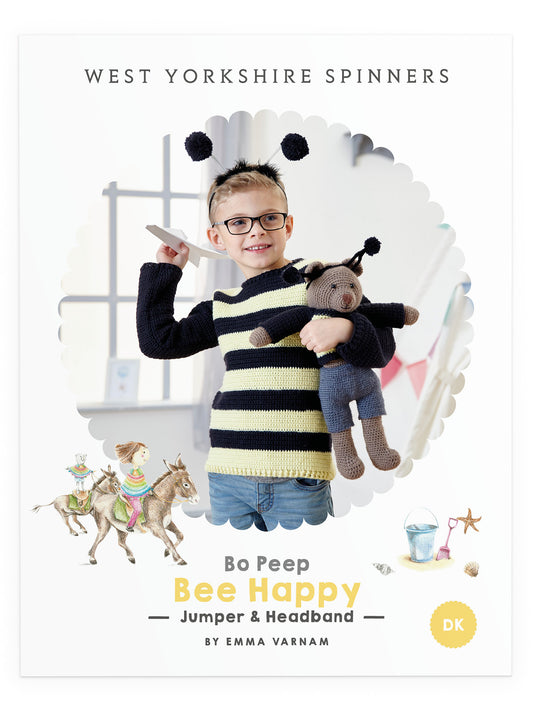 Bee Happy - Jumper & Headband Pattern by Emma Varnam