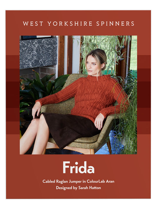 Frida - Cabled Raglan Jumper Pattern by Sarah Hatton