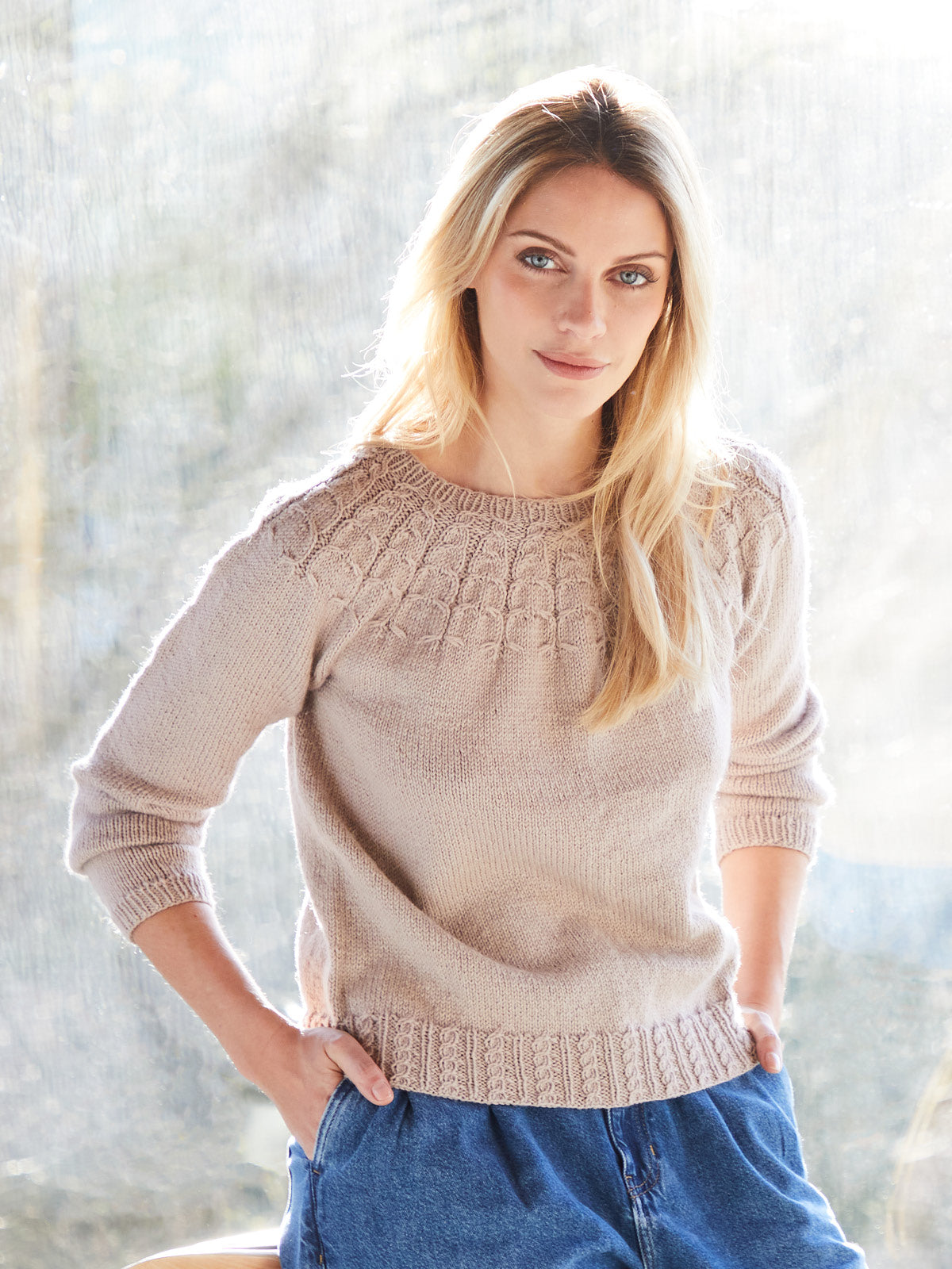 Lucienne - Yoke Jumper Pattern by Sarah Hatton – West Yorkshire